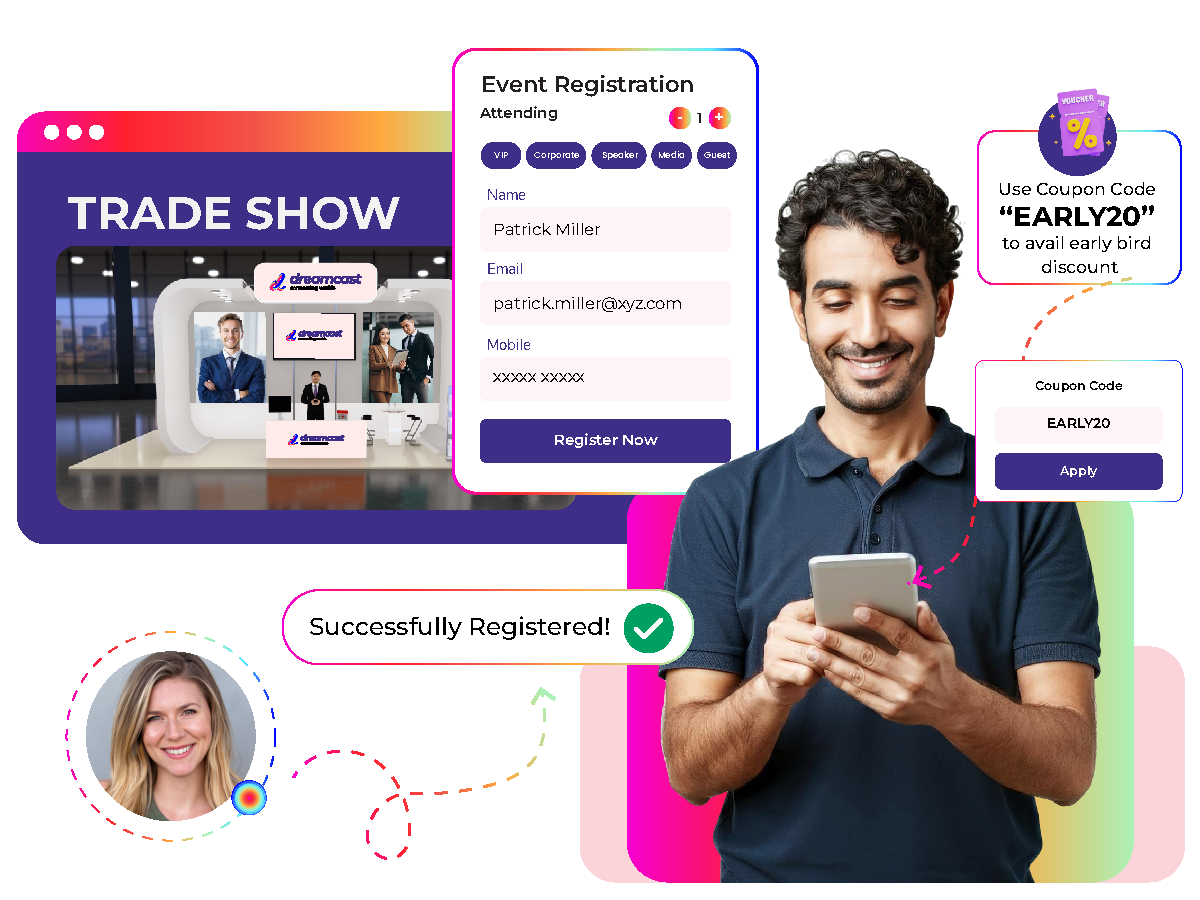 Multi-Tier Trade show Event Registration