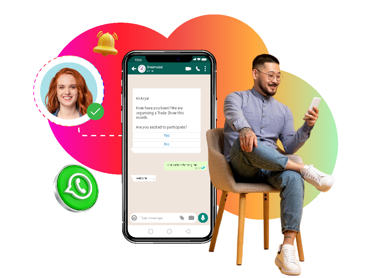 WhatsApp automation for trade show