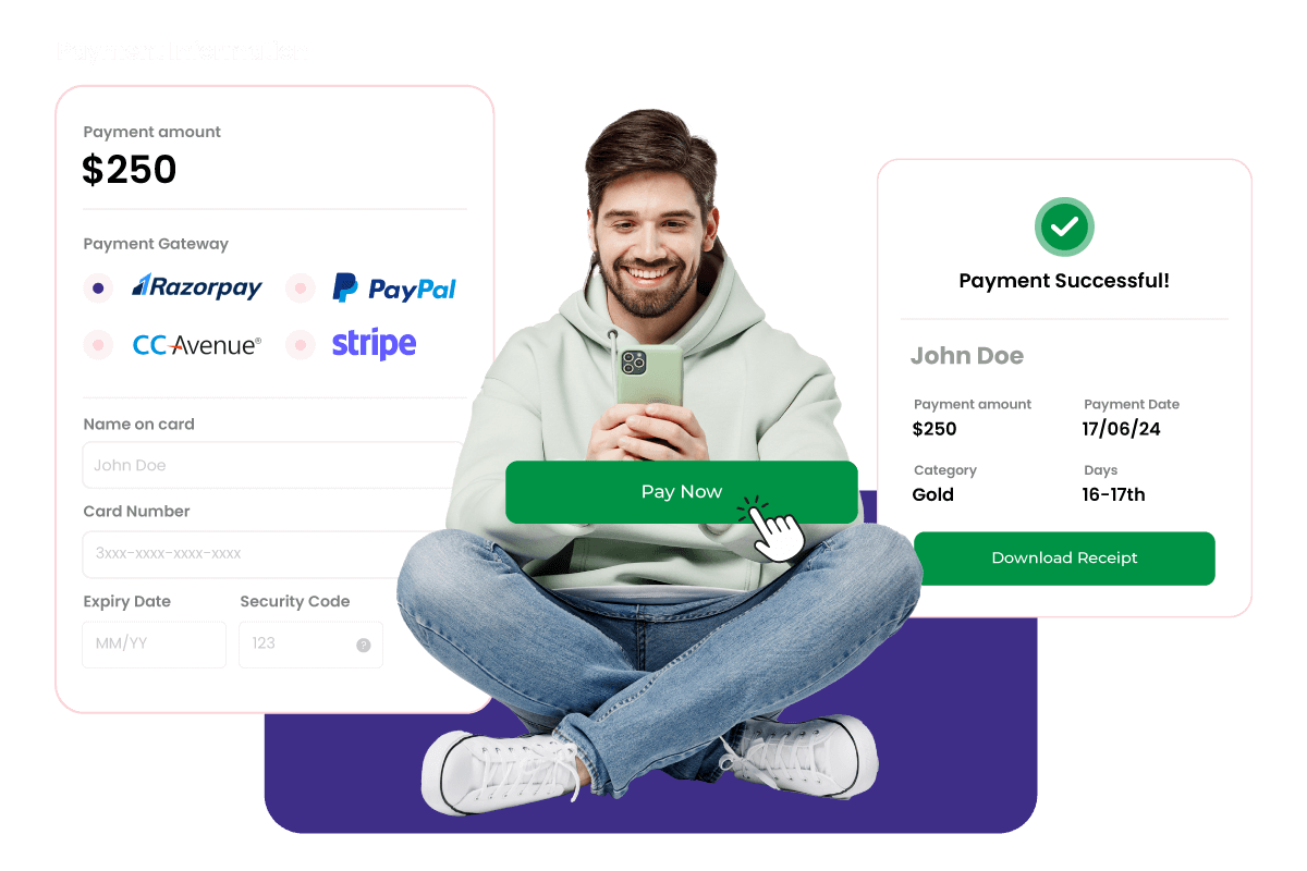 event payment solution by WhatsApp