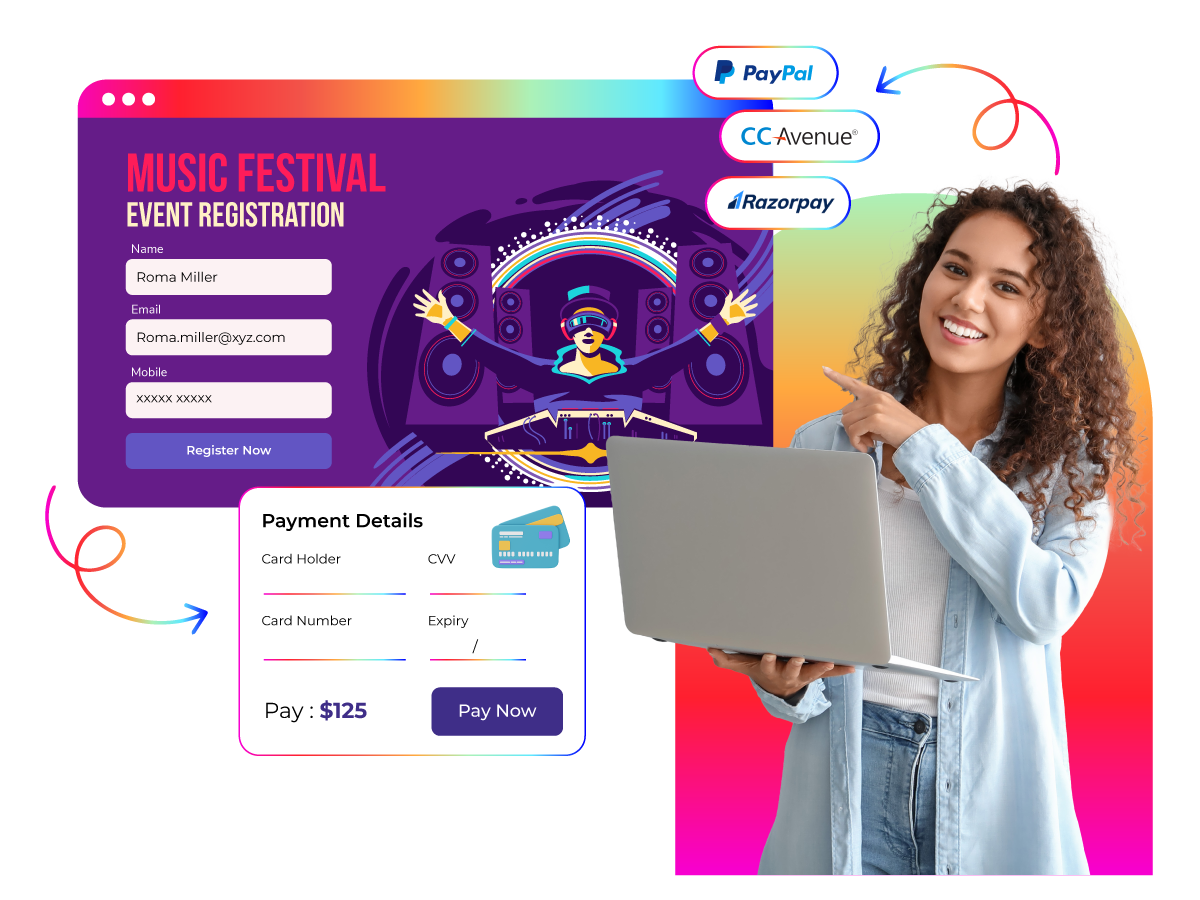 Customizable Festival Registration Forms
