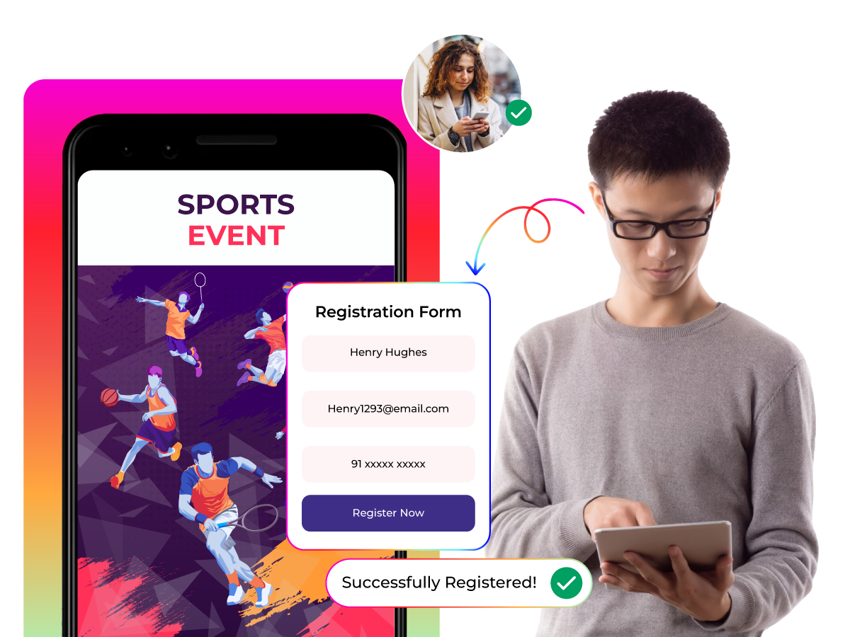 Mobile-Friendly sports registration