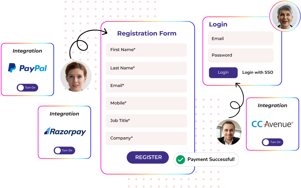 realtime exhibitor portal integration