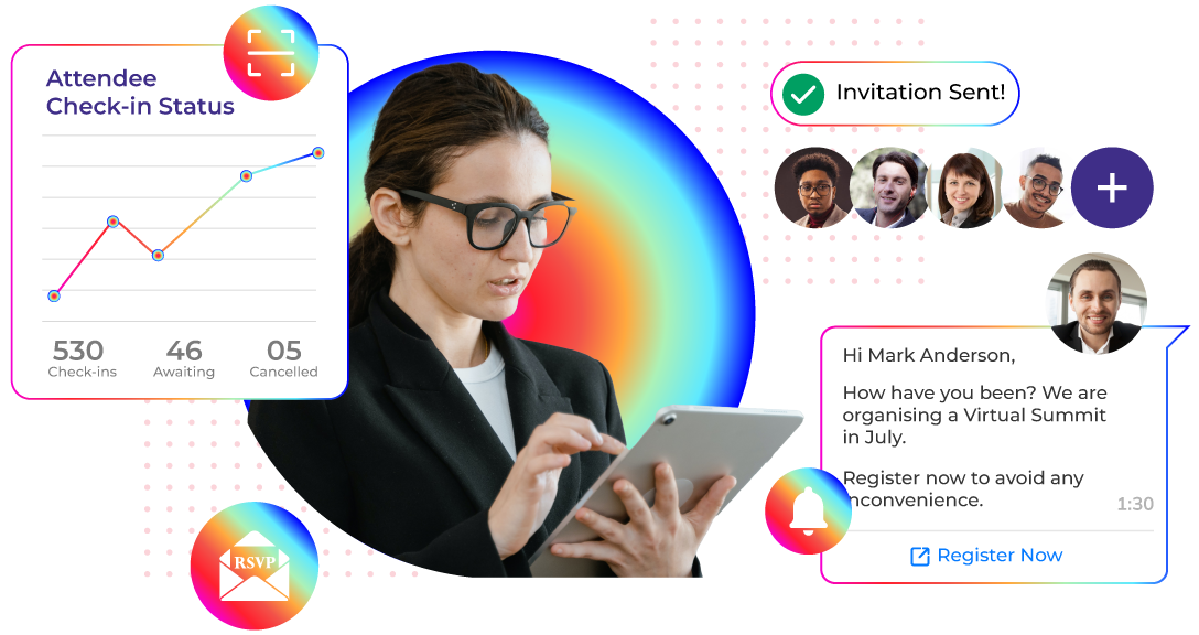 Invitation Center for Organizer on Mobile