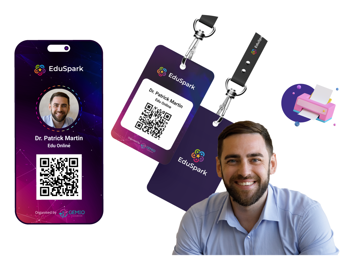 Education Event Check-In Badges
